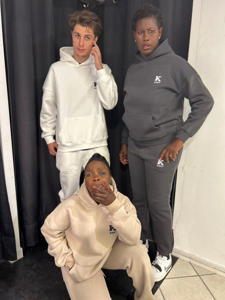 Ensemble sweat à Capuche et Pantalon Blanc