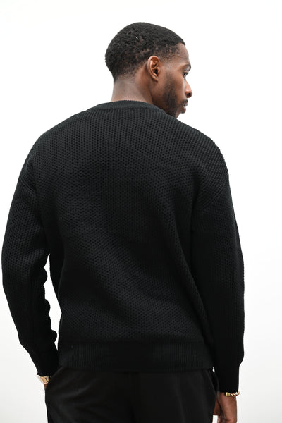 Pull Col Rond Noir