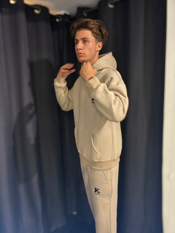 Ensemble sweat à Capuche et Pantalon Beige