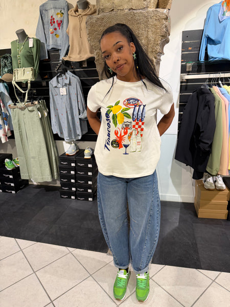 T-shirt Été Blanc