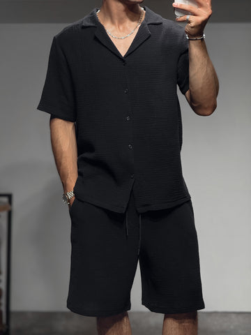 Ensemble chemise et short noir