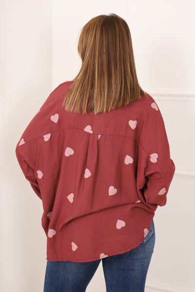 Tunique imprimé coeur