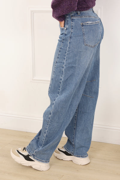 Pantalon jean coupe boyfriend