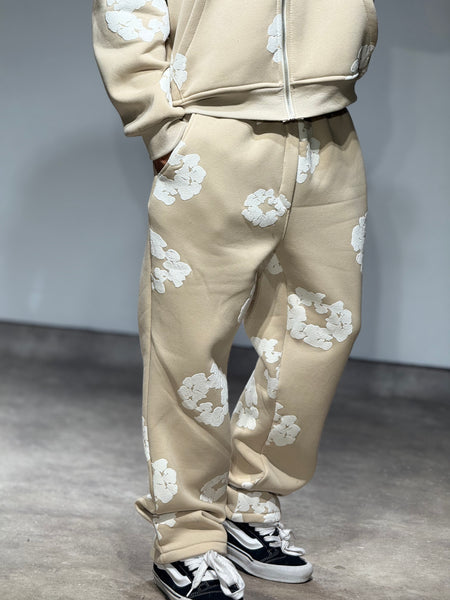 Ensemble Veste et Pantalon Jogging à Fleurs