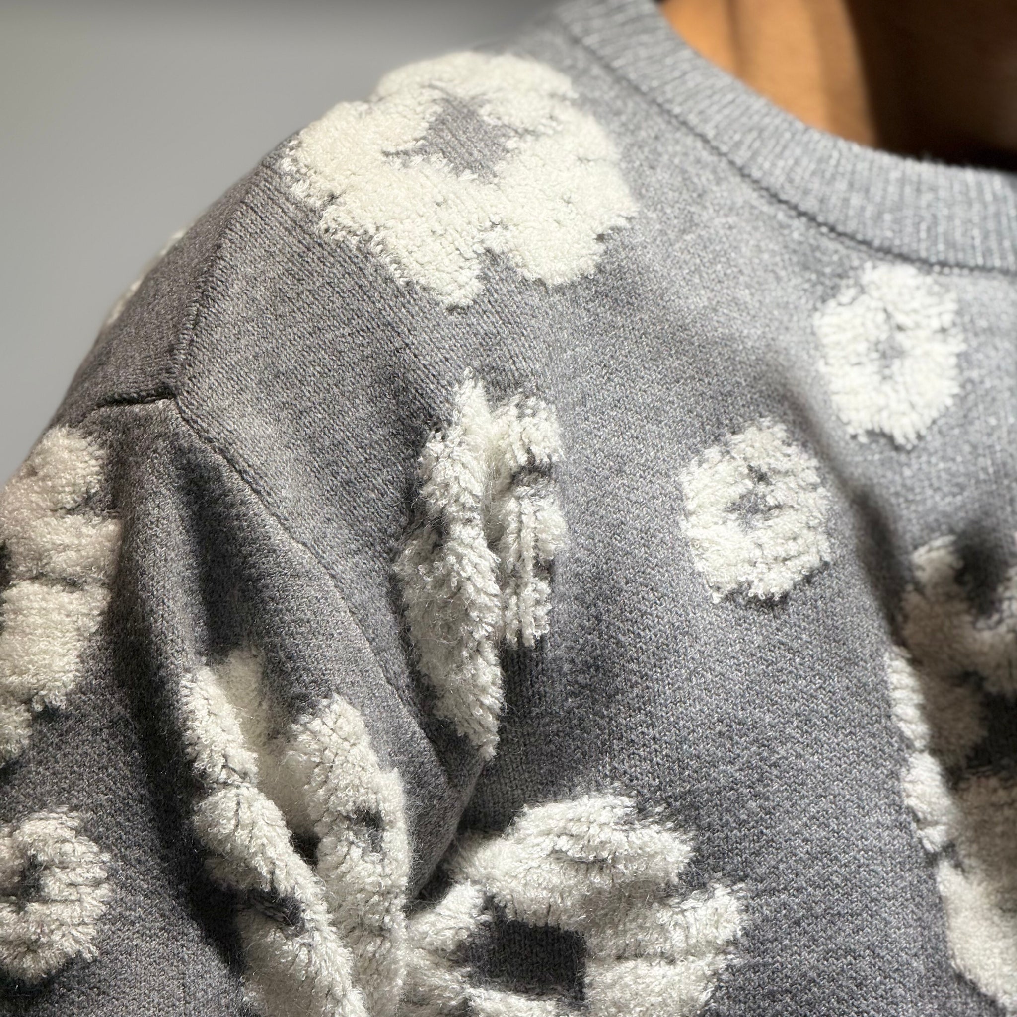 Débardeur F&F Fille 7-8 Ans - Gris Floral - Coton - Occasion Très Bon état
