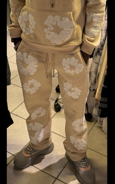 Pantalon Fleur Beige