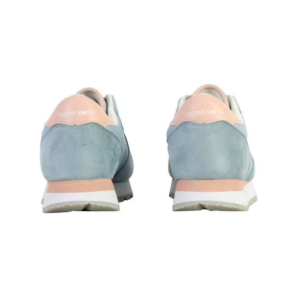 Basket Teddy Smith Femme Bleu et Rose