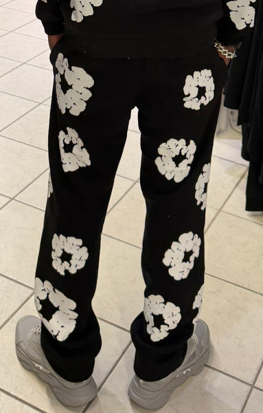 Pantalon Fleur Noir