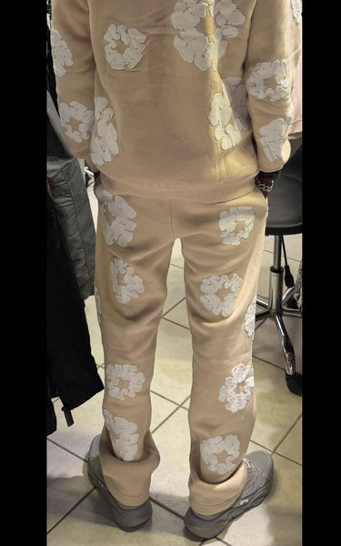 Pantalon Fleur Beige