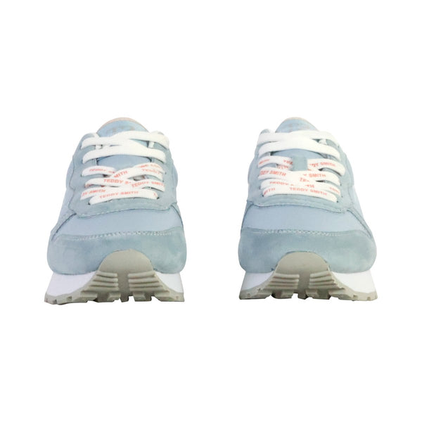 Basket Teddy Smith Femme Bleu et Rose