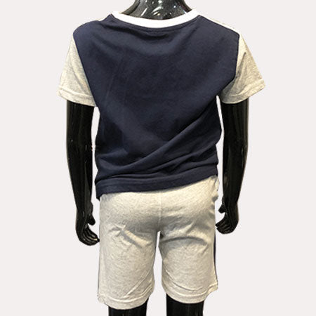 Ensemble Tee Shirt Et Short Junior SET300 Marine